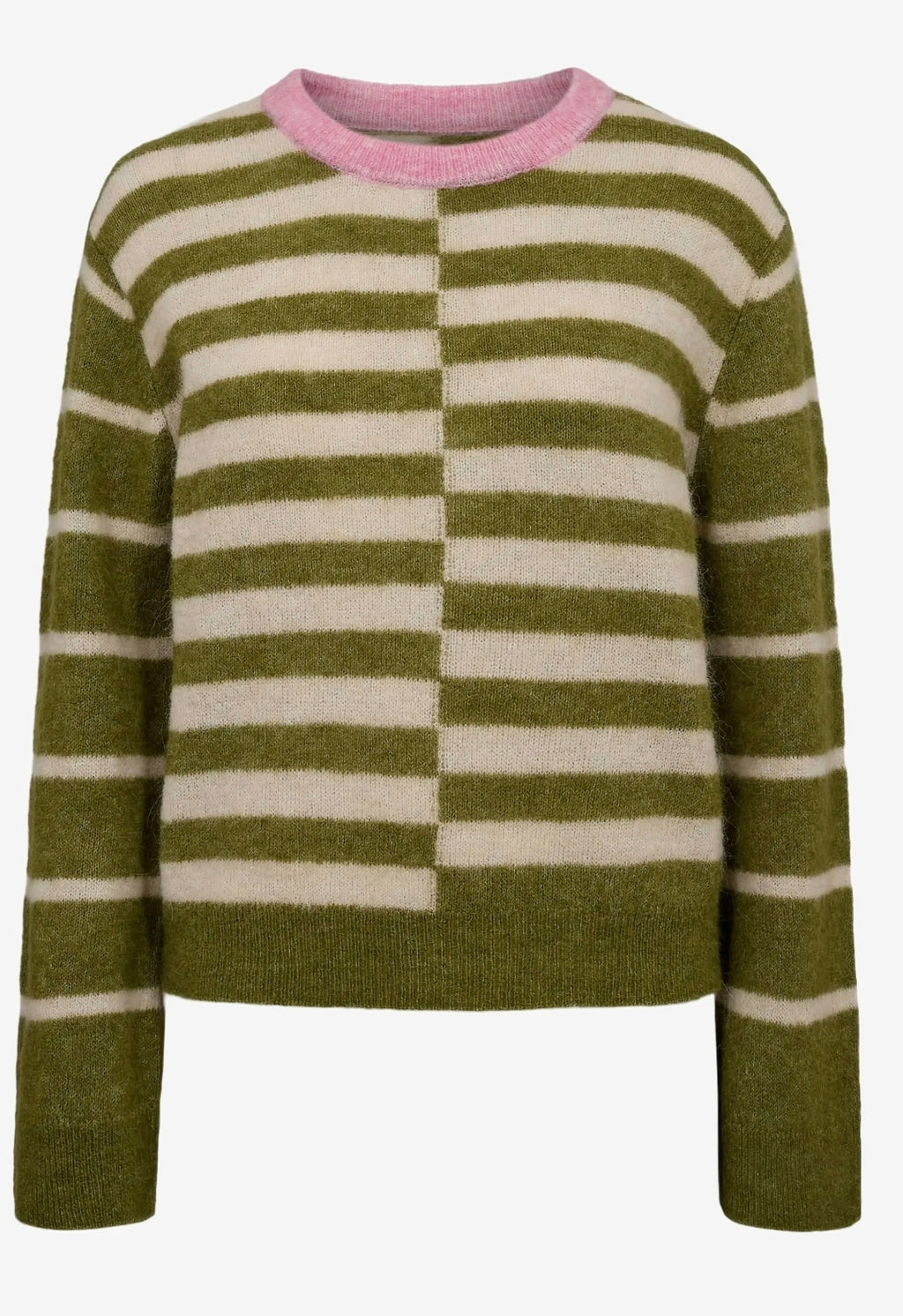 Nuriette block stripe pullover