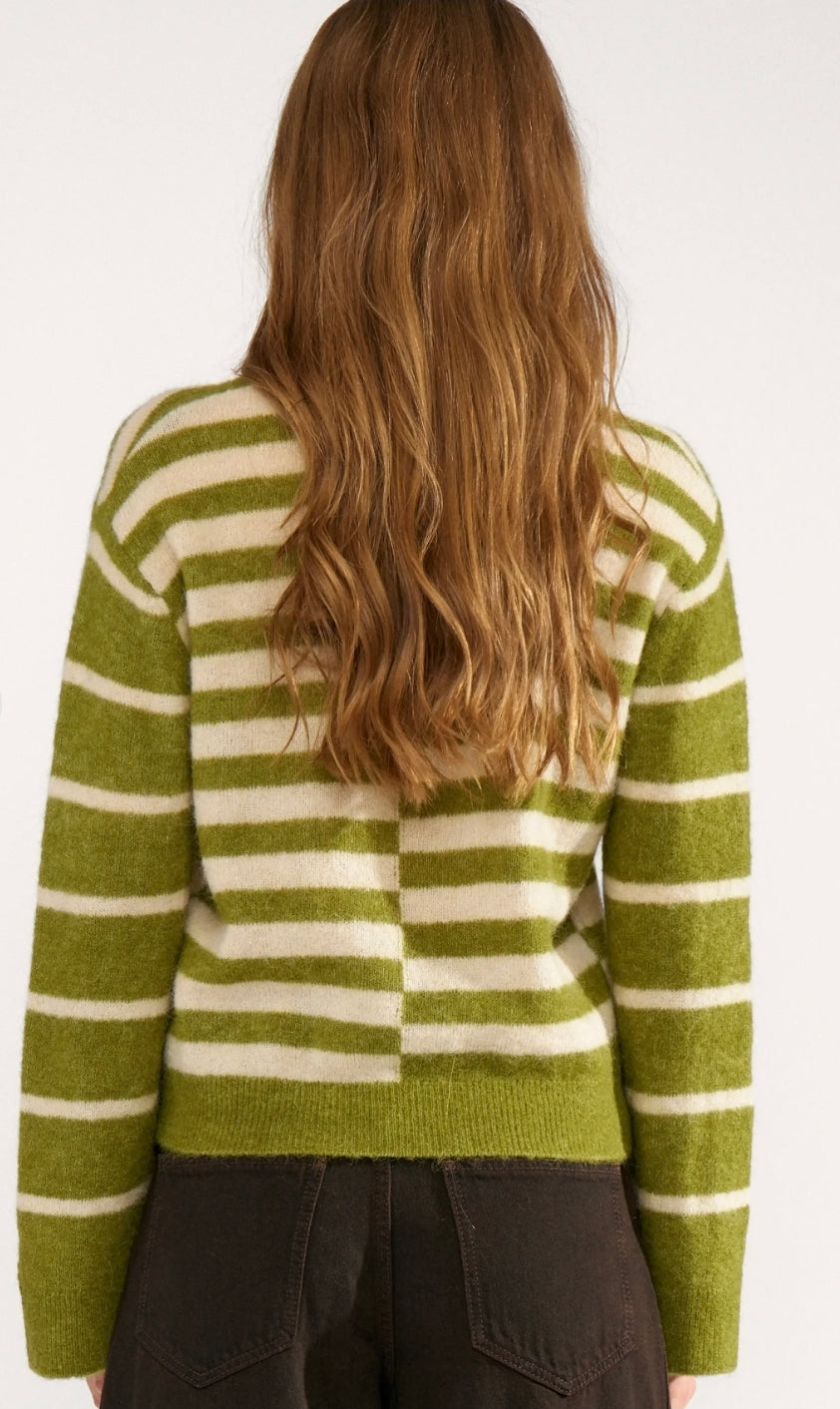Nuriette block stripe pullover
