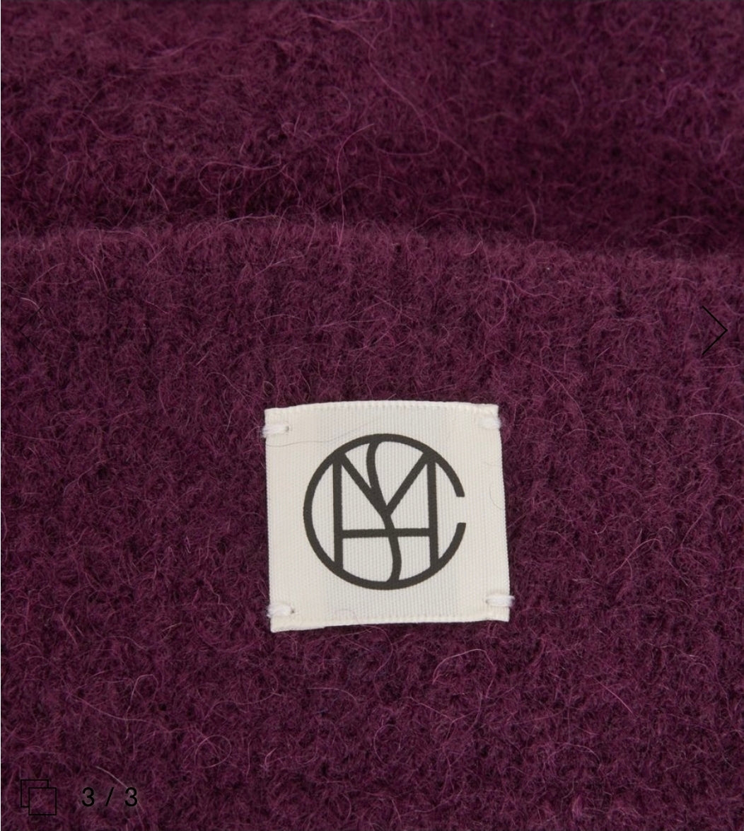 Purple beanie