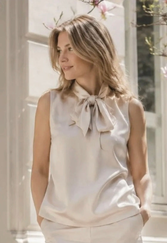 Skyler satin top