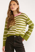 Nuriette block stripe pullover